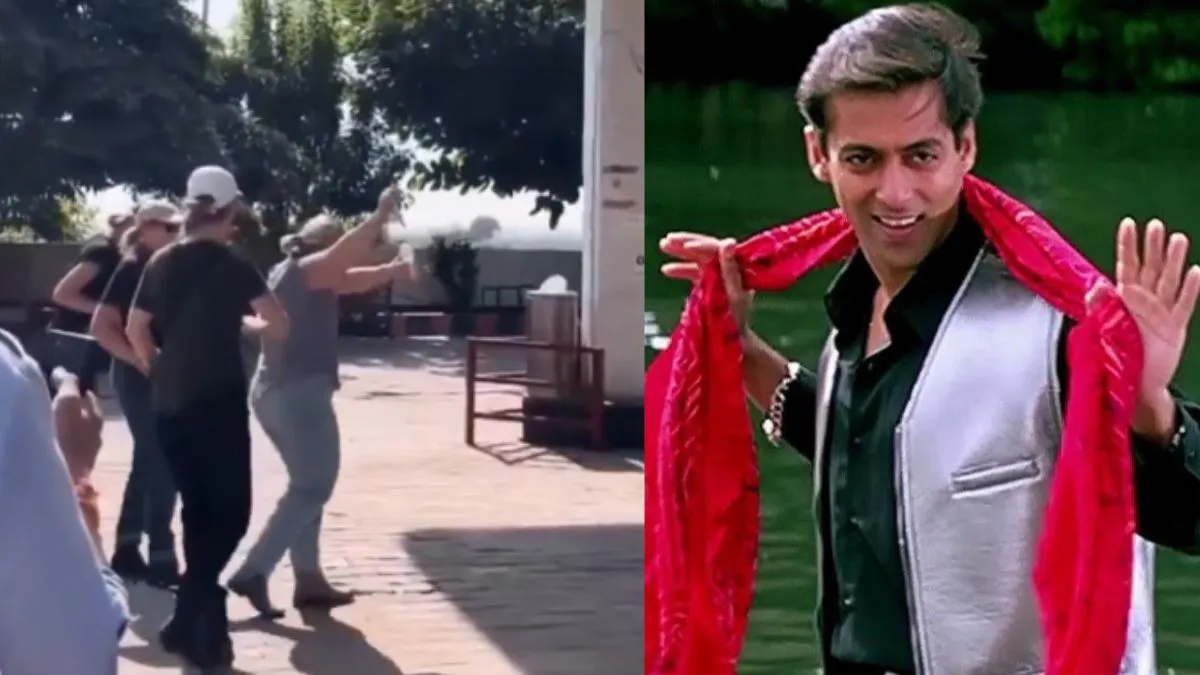 foreigners vibing on chunari chunari,foreigners dancing on chunari chunari- India TV Hindi