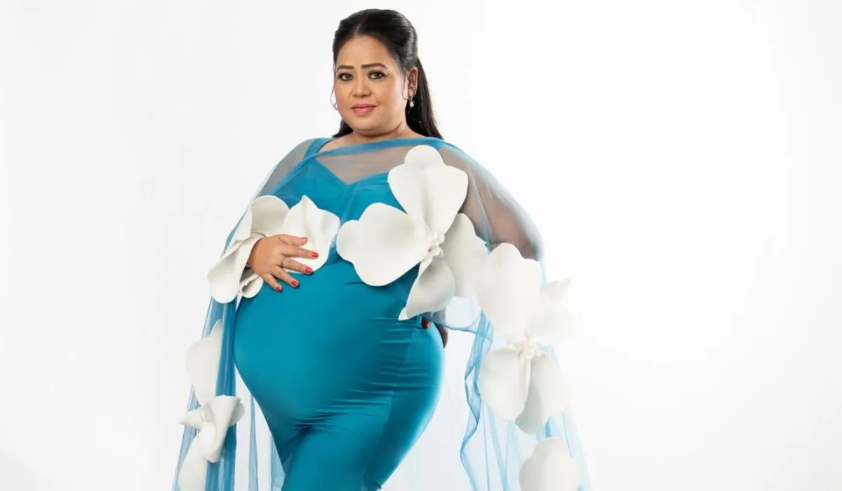 भारती सिंह ने दूसरे मैटरनिटी शूट की तस्वीरें की शेयर, ब्लू ड्रेस में बेबी बंप किया फ्लॉन्ट