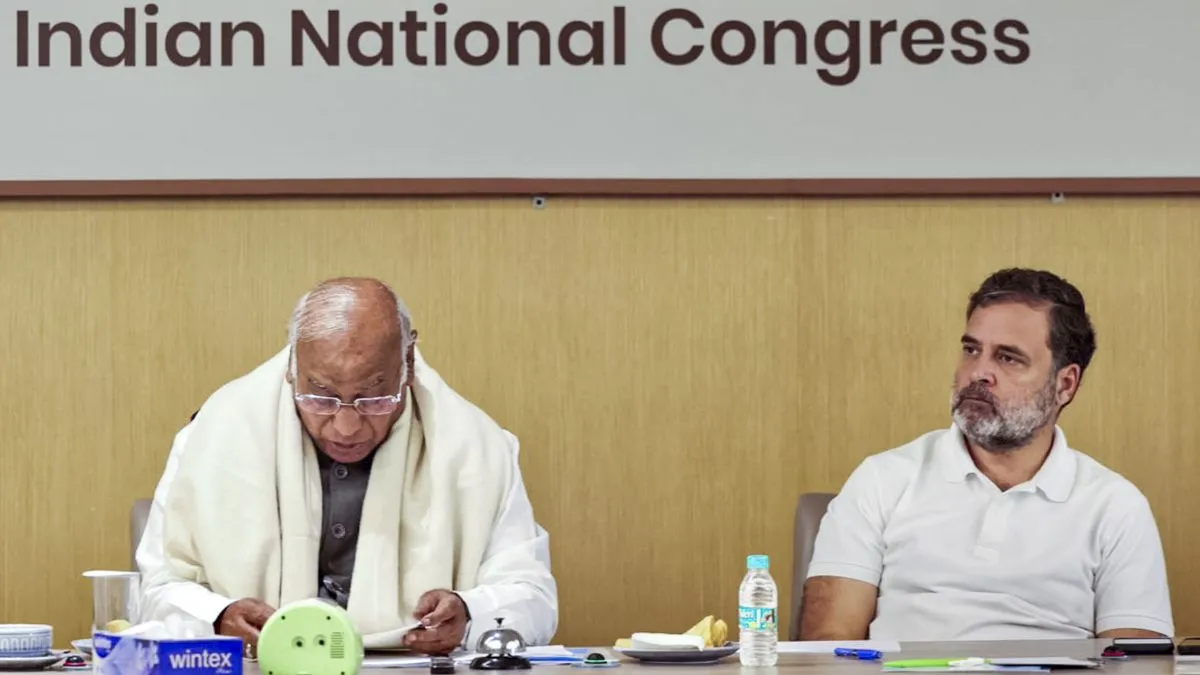 मल्लिकार्जुन खरगे और राहुल गांधी की फाइल फोटो- India TV Hindi