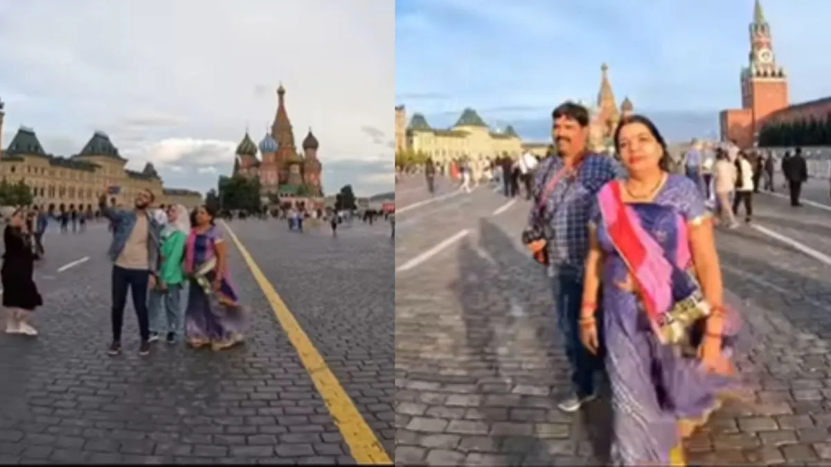 Indian woman in Rajasthani saree, Rajasthani saree in Russia, viral video, viral news, news in hindi- India TV Hindi
