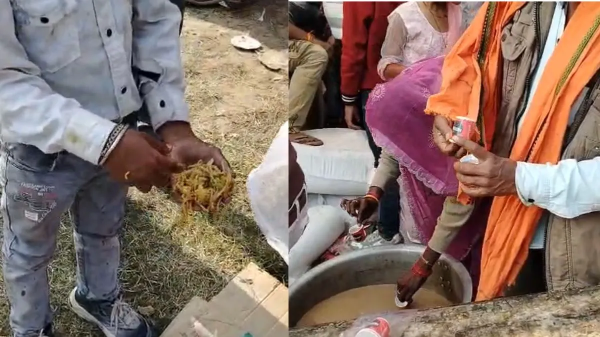 chips chowmine loot in samuhik vivah, chips chowmine loot hamirpur, hamipur video, viral video, vira- India TV Hindi