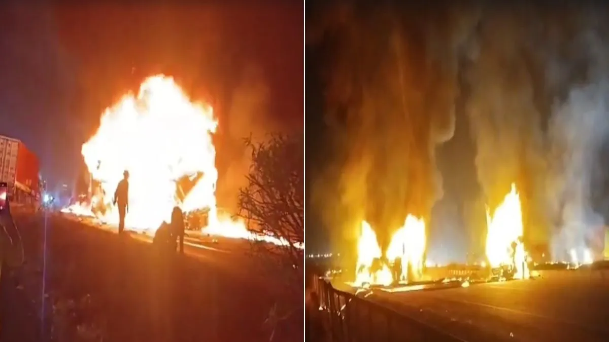 karnataka chitradurga bus fire- India TV Hindi