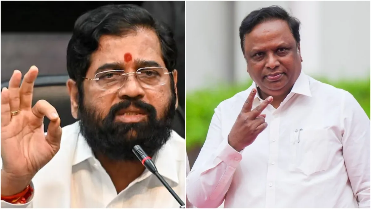 डिप्टी सीएम एकनाथ शिंदे और बीजेपी नेता आशीष सेलार- India TV Hindi