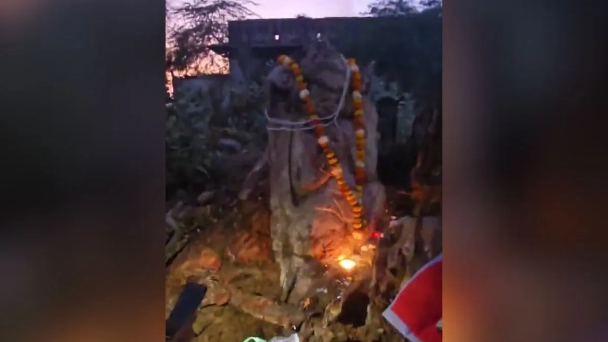 पेड़ के नीचे से निकली हनुमान जी की प्रतिमा- India TV Hindi