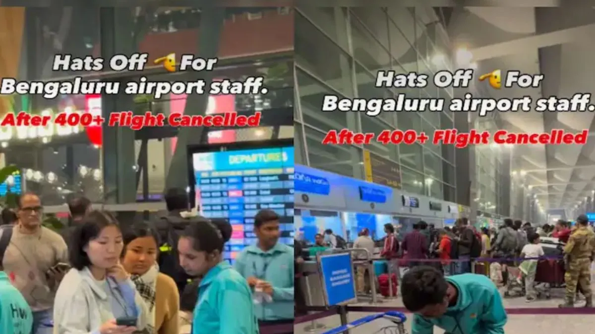 bengaluru airport video, indigo crisis, indigo airline, indigo collapse, viral news, viral video, - India TV Hindi