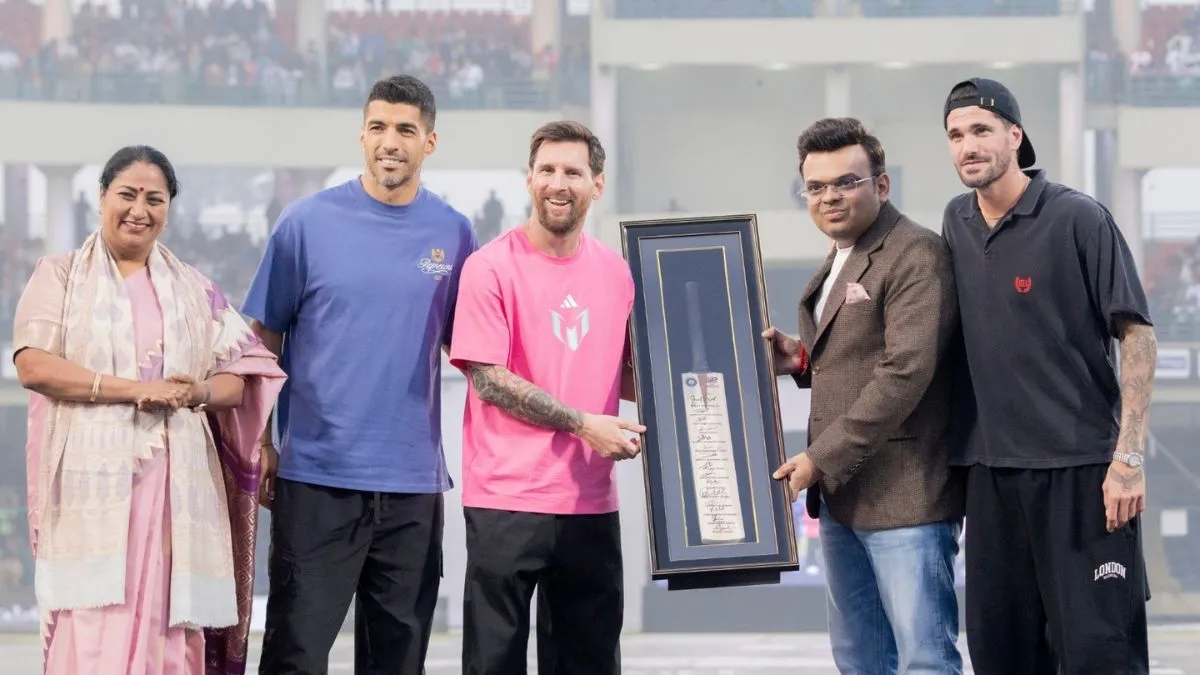 Lionel Messi With Jay Shah- India TV Hindi