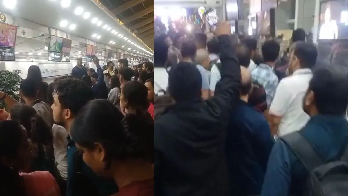 मुंबई एयरपोर्ट पर यात्रियों की भीड़- India TV Hindi