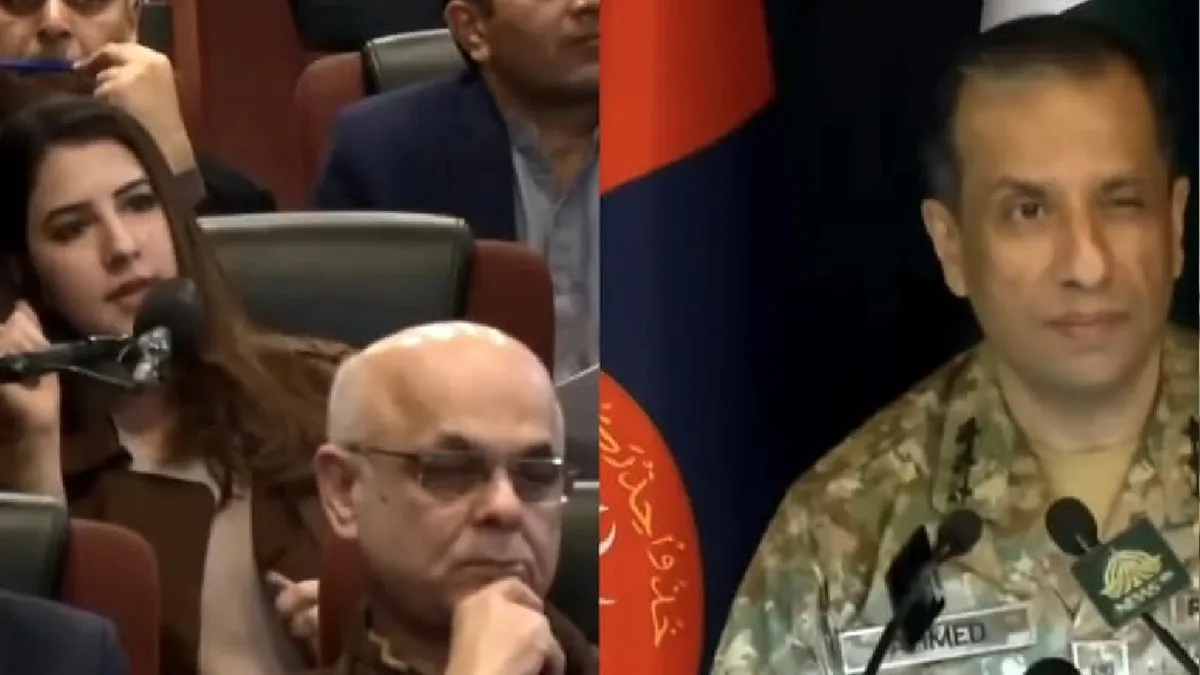 Pakistan Army Spokesman Winking Female Journalist- India TV Hindi
