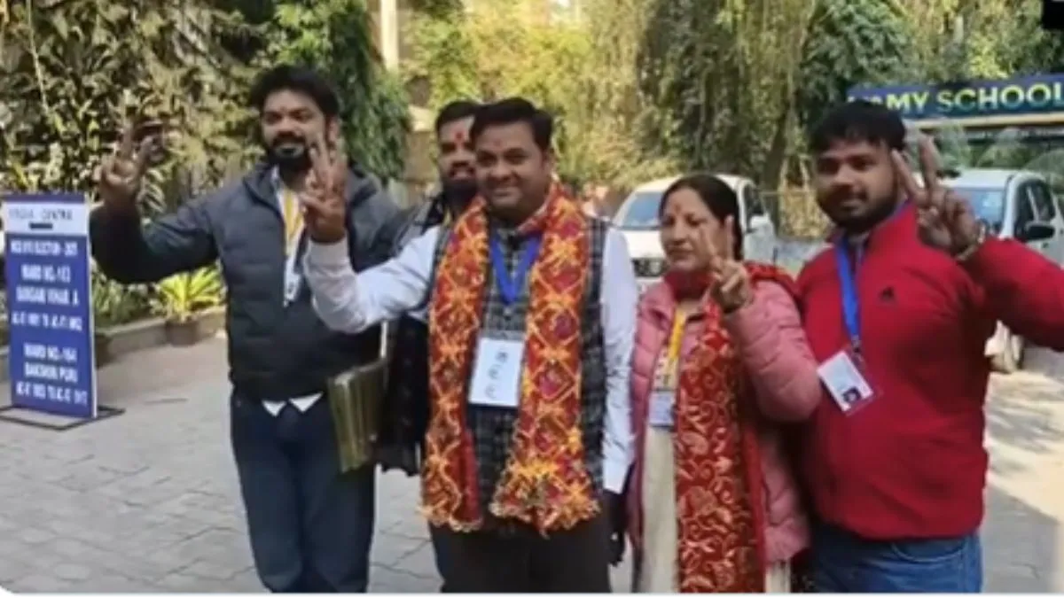 जीत के बाद आप के राम स्वरूप कनौजिया- India TV Hindi