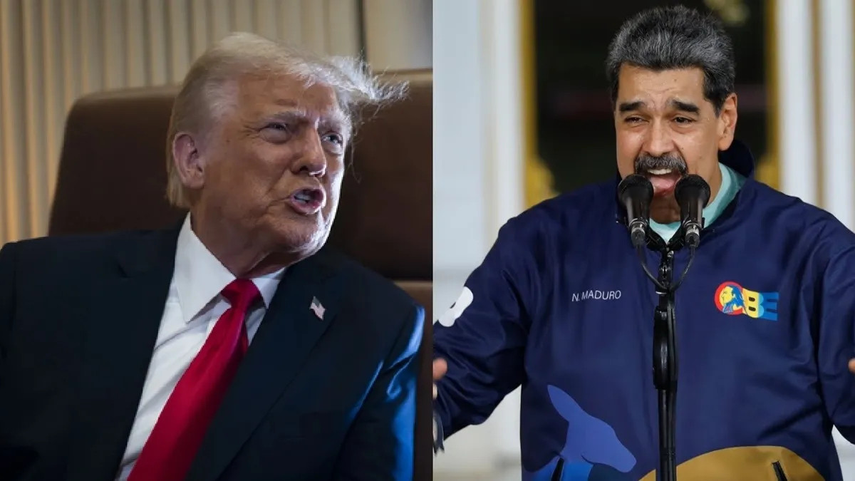 Donald Trump (L) Nicolas Maduro (R)- India TV Hindi