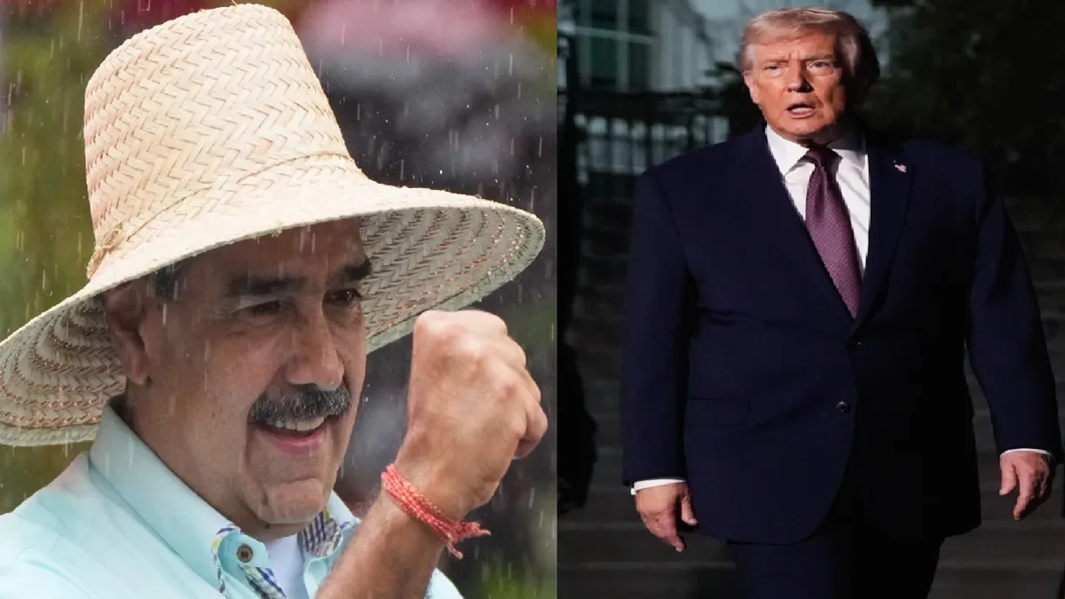 Nicolas Maduro (L) Donald Trump (R)- India TV Hindi