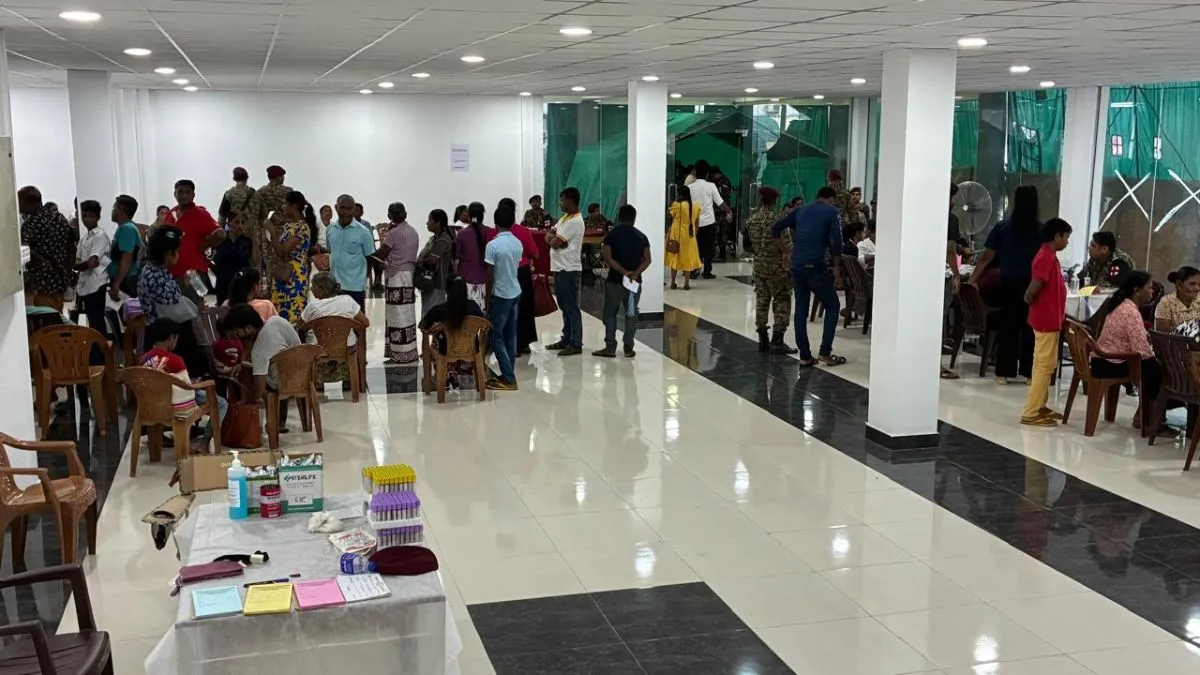 श्रीलंका में भारत ने खोला अस्थाई अस्पताल। - India TV Hindi