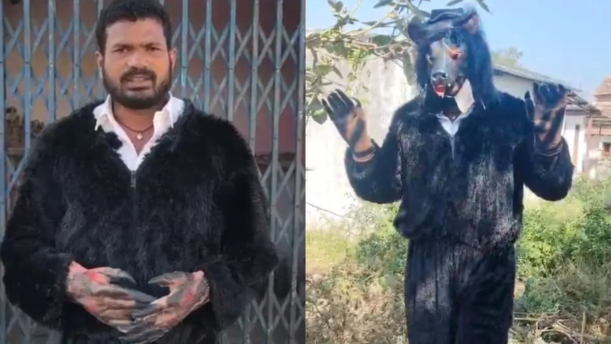 सरपंच ने बंदरों से छुटकारा पाने के लिए भालू का सूट पहना- India TV Hindi