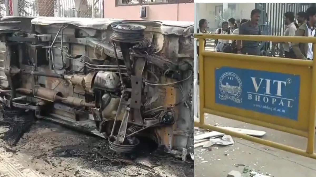 VIT University Arson Vandalize- India TV Hindi