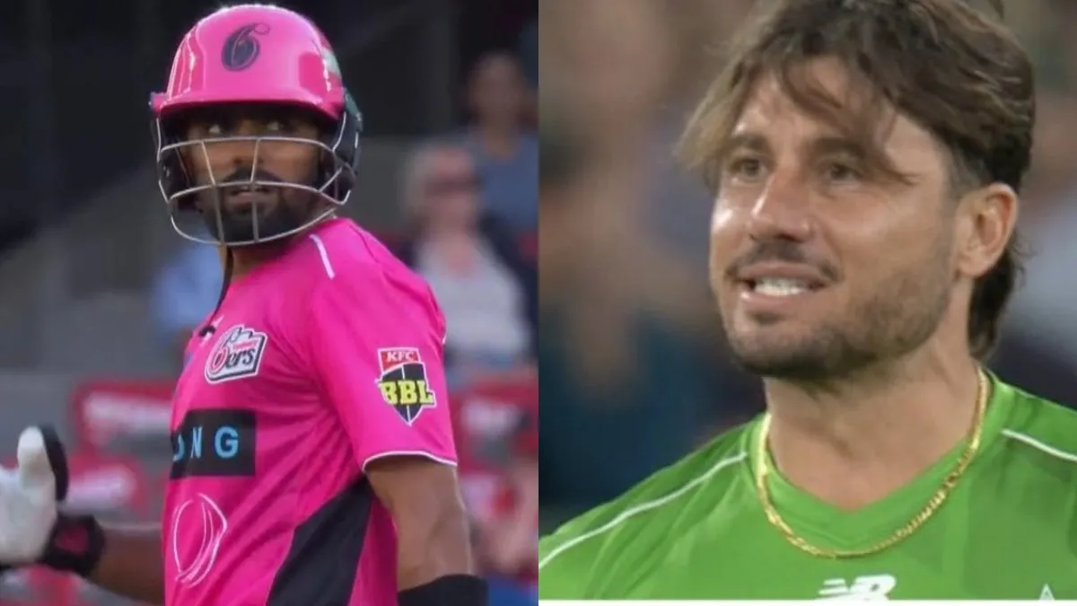 बीच मैदान पर हुई बाबर-स्टोइनिस के बीच तीखी नोकझोंक