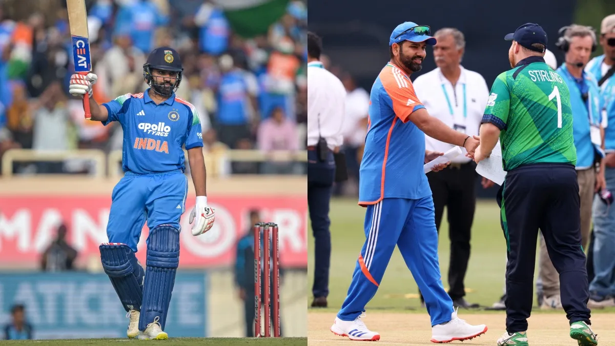 रोहित शर्मा और पॉल स्टर्लिंग- इंडिया टीवी हिंदी