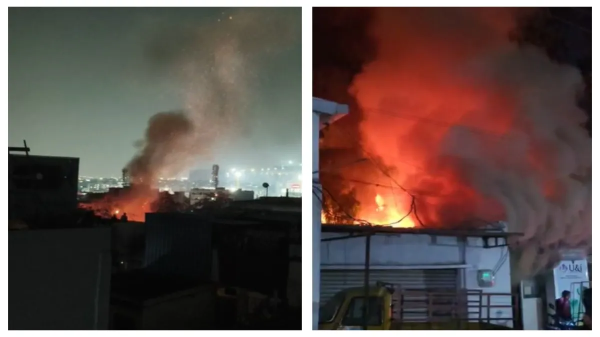 गैस रिफिलिंग सेंटर में लगी भीषण आग- India TV Hindi