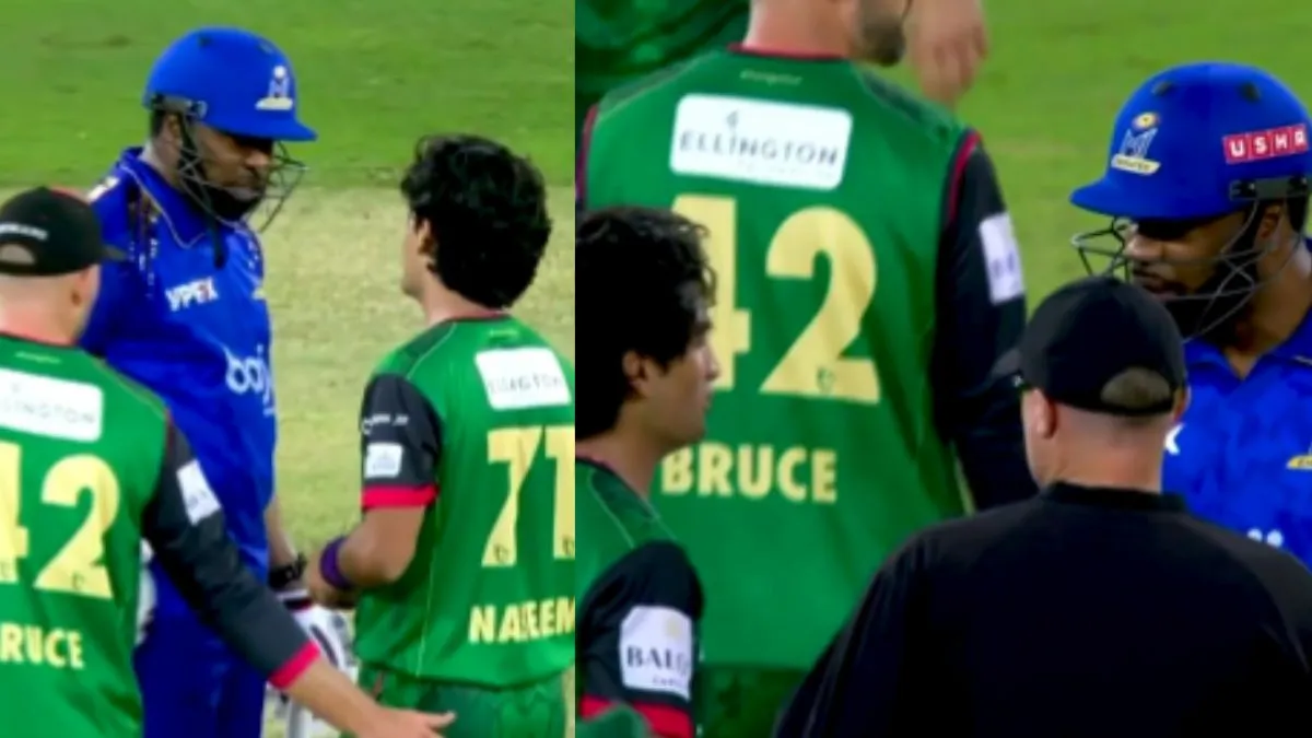 कीरोन पोलार्ड और नसीम शाह- इंडिया टीवी हिंदी