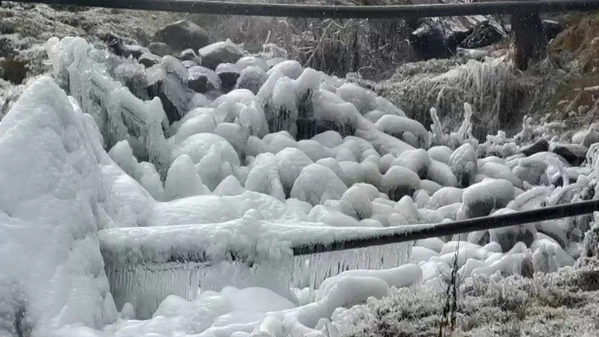 कश्मीर में पड़ रही भीषण ठंड- India TV Hindi