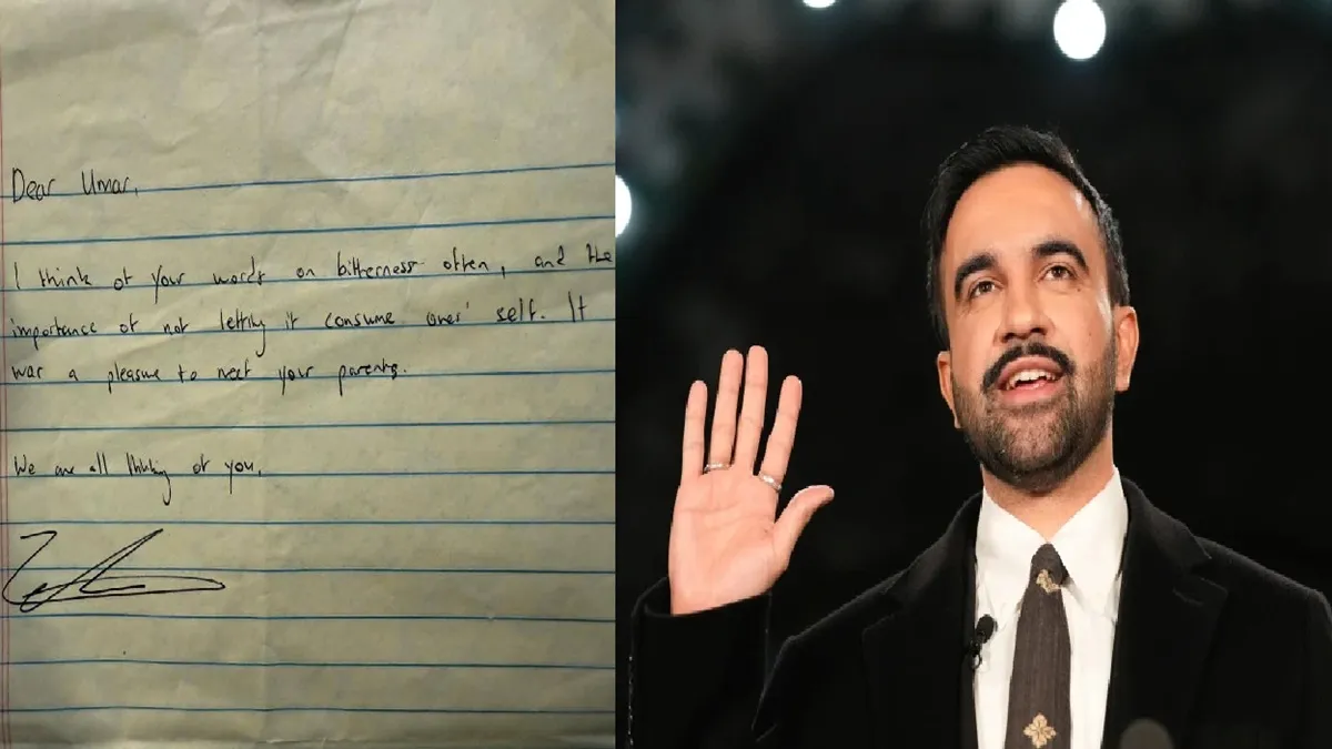 ज़ोहरान ममदानी का उमर खालिद को पत्र- इंडिया टीवी हिंदी