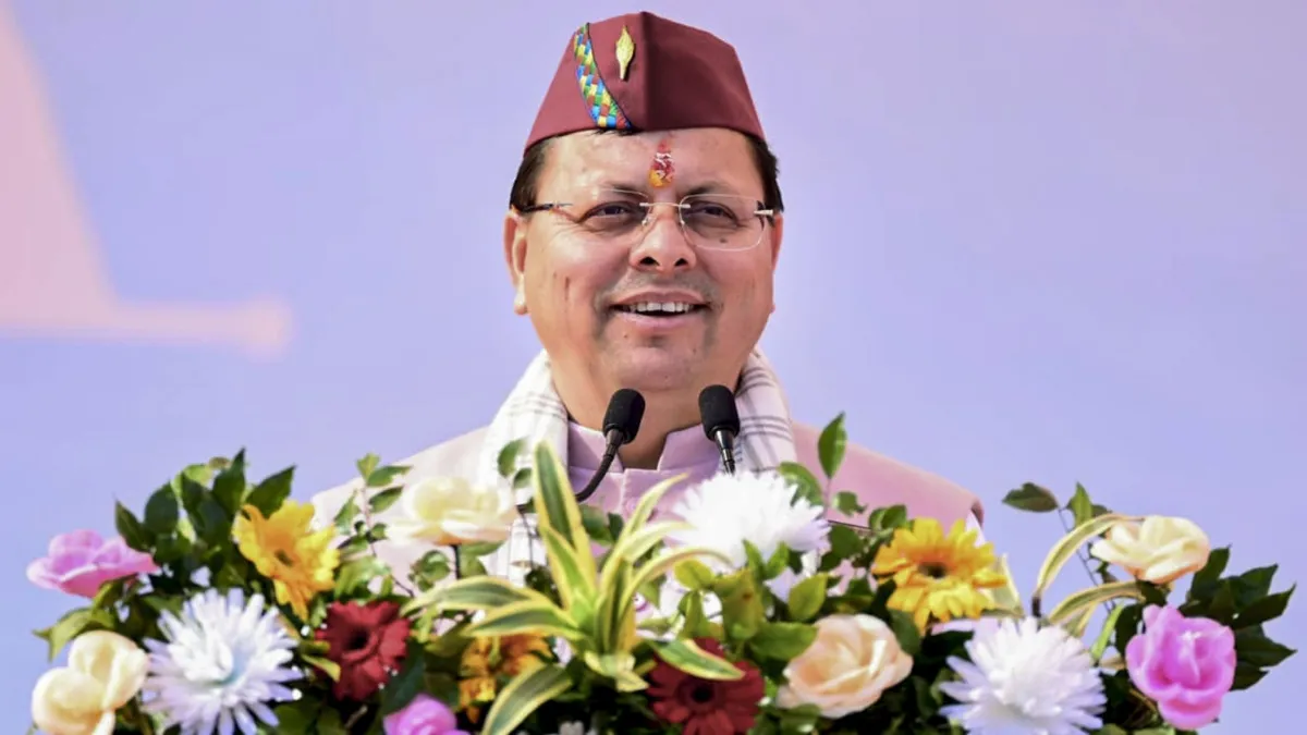 उत्तराखंड के मुख्यमंत्री पुष्कर सिंह धामी- India TV Hindi