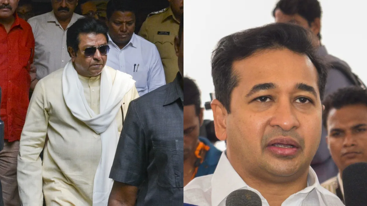 राज ठाकरे और नितेश राणे- इंडिया टीवी हिंदी