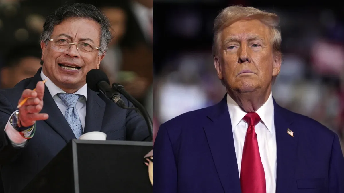 Colombia President Gustavo Petro (L) Donald Trump (R)- India TV Hindi