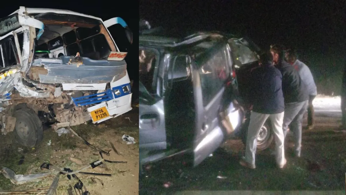 भिंड-ग्वालियर नेशनल हाईवे पर बस-कार की टक्कर- India TV Hindi