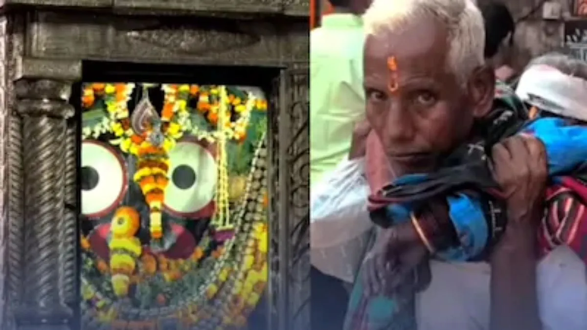 old man Jagannath Temple video, viral video, puri temple video, viral news, viral news in hindi - India TV Hindi
