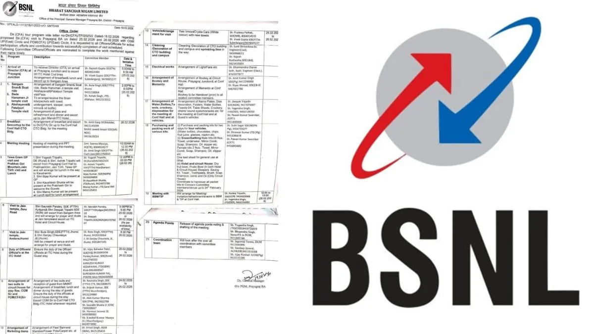 bsnl prayagraj royal protocol row- India TV Hindi