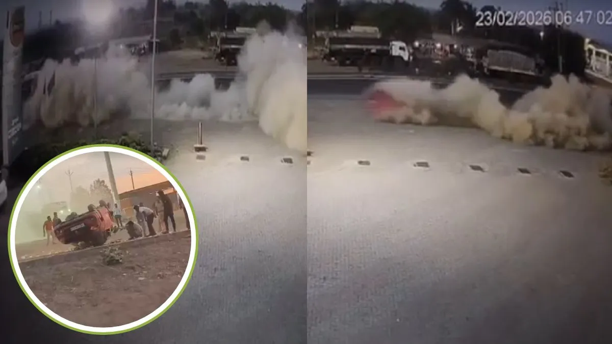 चकनाचूर हुई कार- India TV Hindi