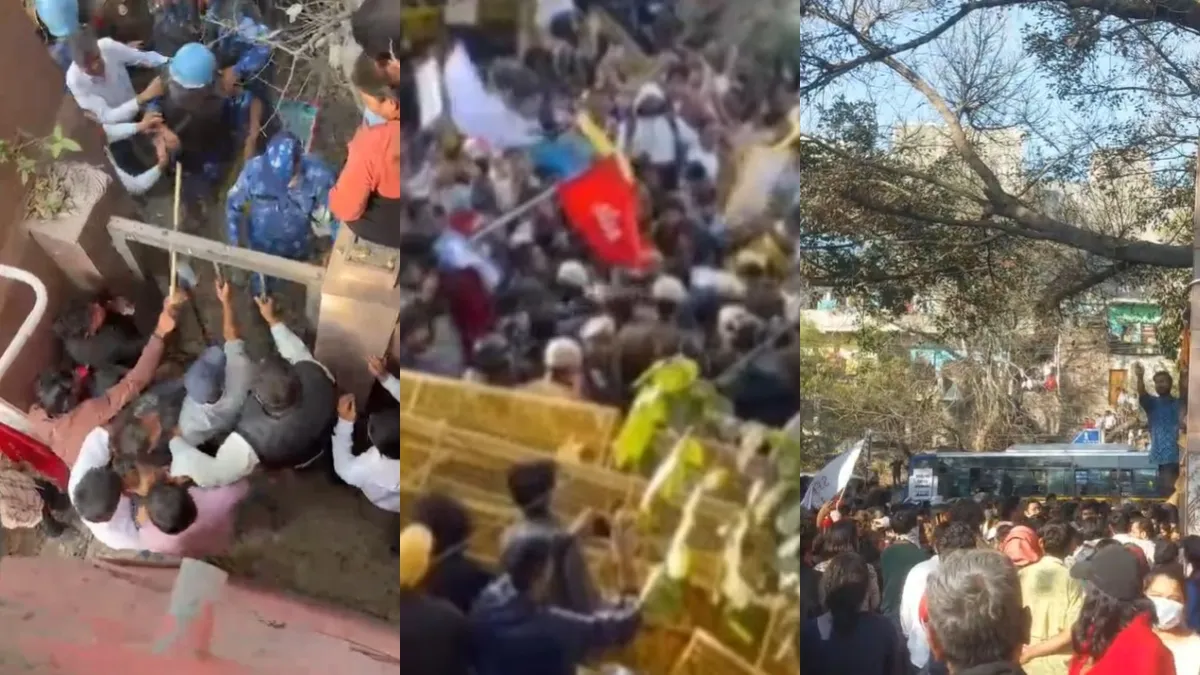 JNU हंगामे के वीडियो आए सामने- India TV Hindi