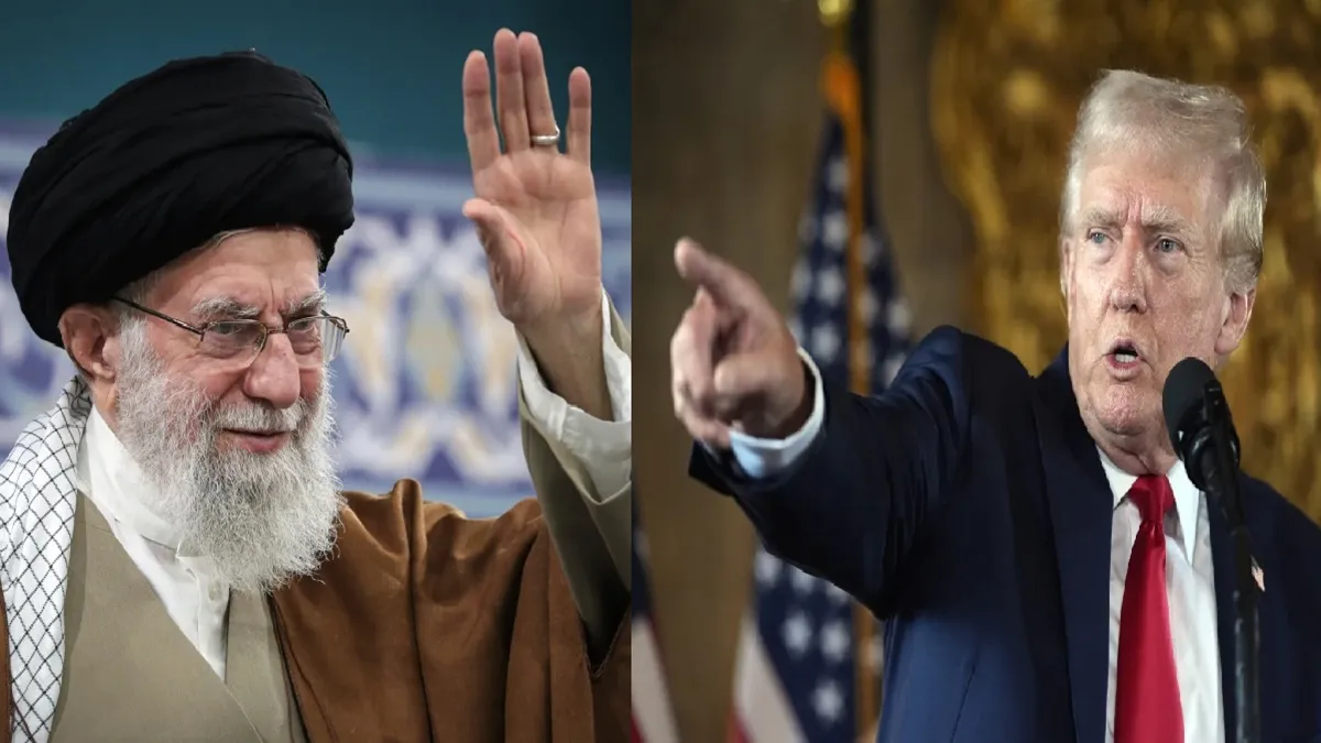 अयातुल्ला अली खामेनेई (L), डोनाल्ड ट्रंप (R)- India TV Hindi
