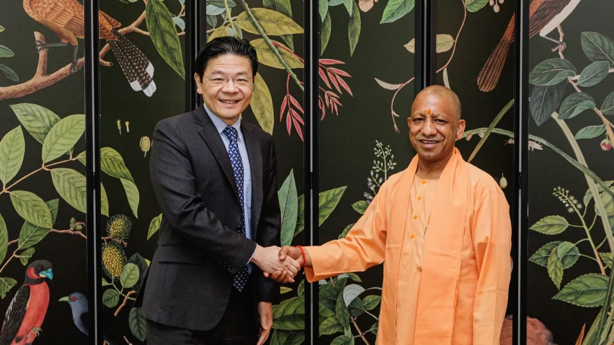 Lawrance wong and Yogi Adityanath- India TV Hindi