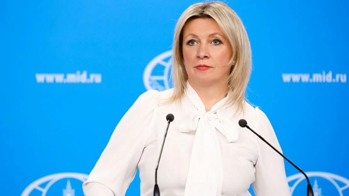 बुधवार, 18 फरवरी को मॉस्को में प्रेस को संबोधित करतीं रूसी विदेश मंत्रालय की प्रवक्ता मारिया ज़खारोव- India TV Paisa