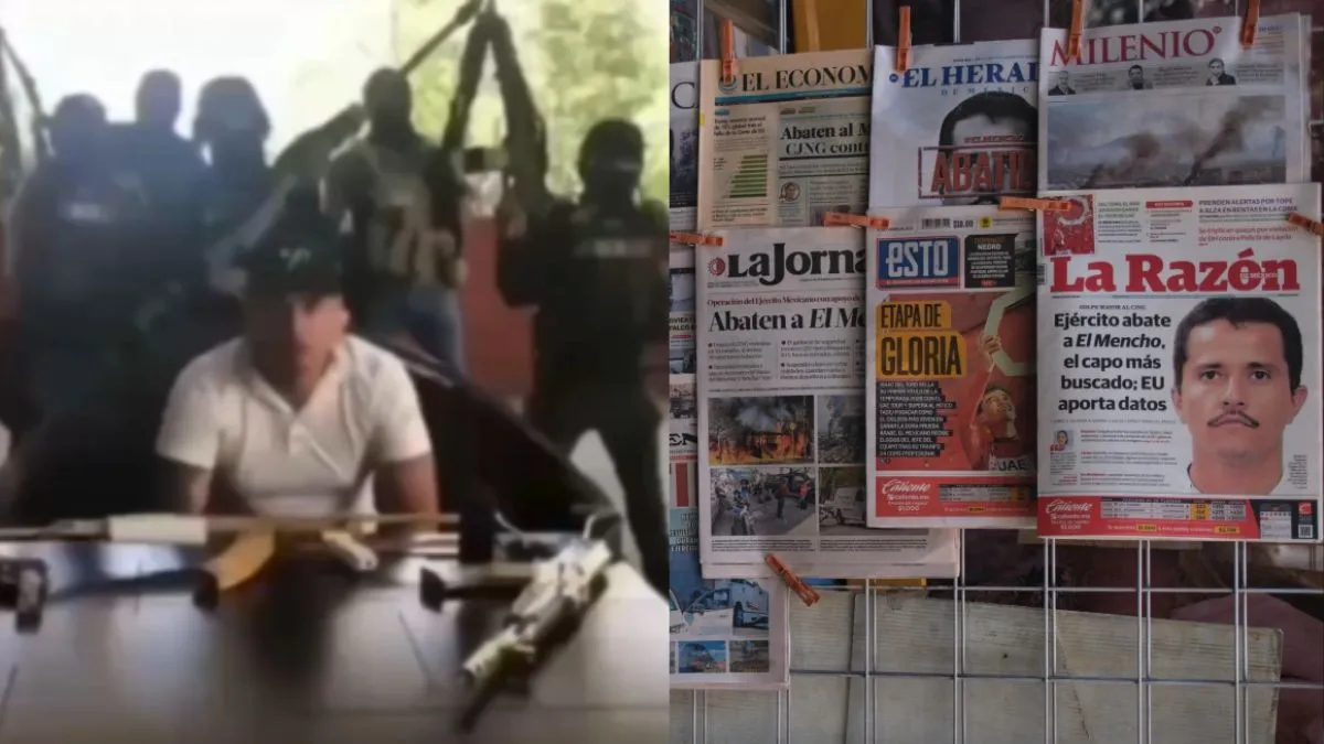 खुद को CJNG का नया बॉस घोषित करने वाला "एल योगर्ट (बाएं) और दाएं कार्टेल लीडर एल मेंचो की हत्या की अ- India TV Hindi