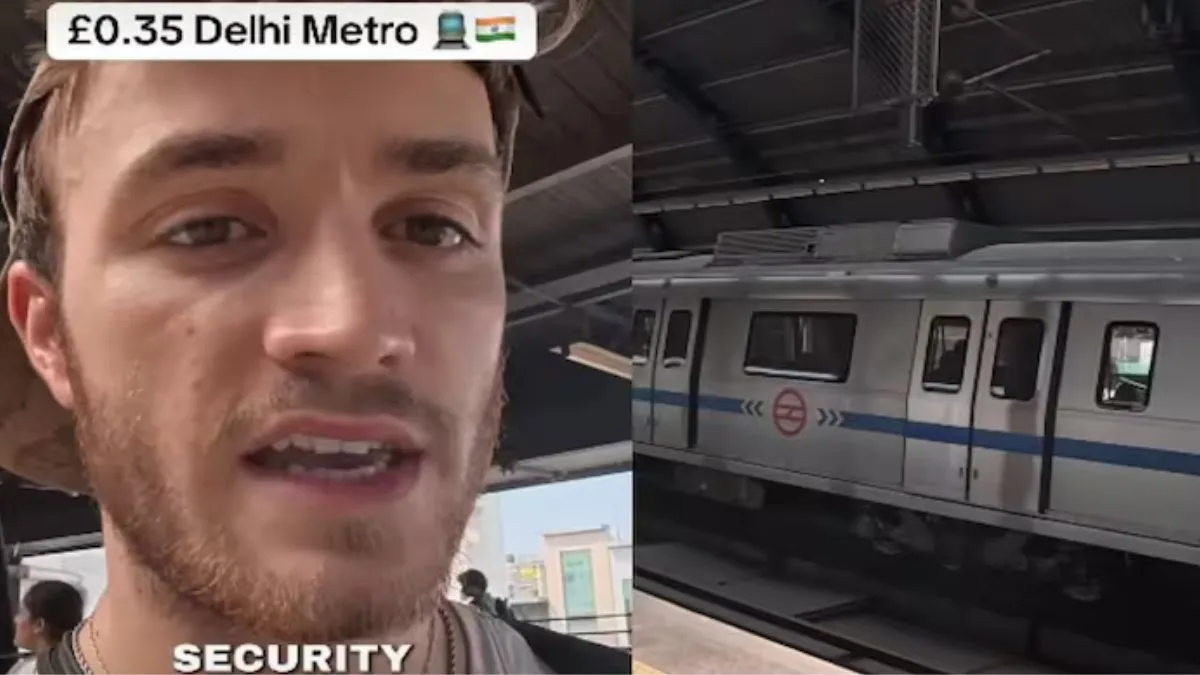 Foreign Tourist Video, Delhi Metro Ka Video, Delhi Metro, Metro Efficiency, Metro Cleanliness, Aaj K- India TV Hindi