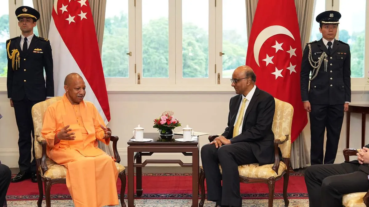 Yogi Adityanath Singapore visit, Tharman Shanmugaratnam meeting, UP investment opportunities- India TV Hindi