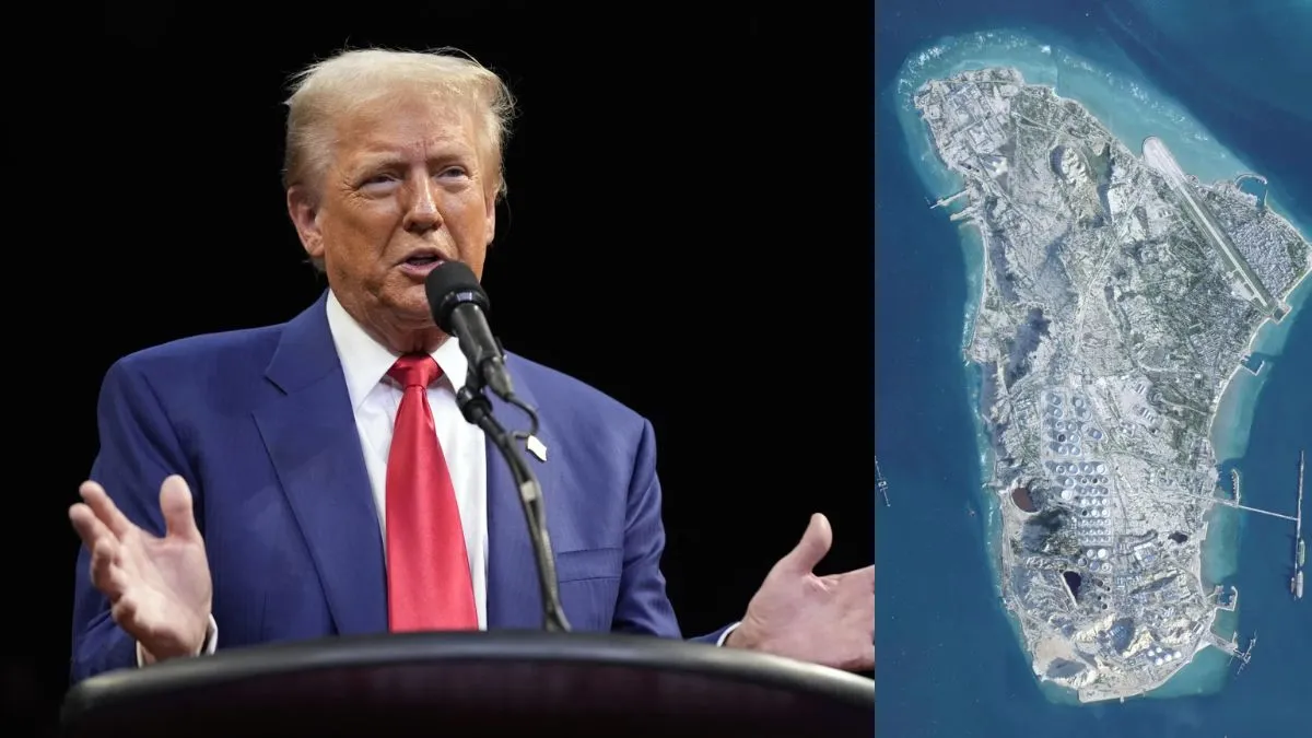 ट्रम्प खर्ग द्वीप पर बमबारी, अमेरिकी ईरान संघर्ष समाचार, खड़ग द्वीप हमला, सेंटकॉम ईरान हमला- इंडिया टीवी हिंदी