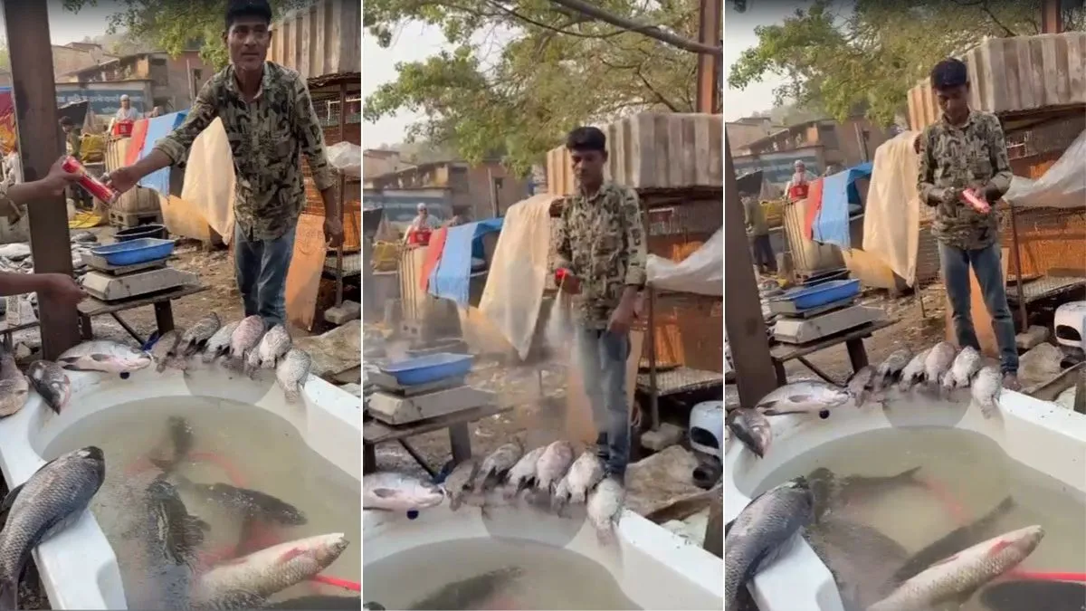 red hit spray on fish- India TV Hindi