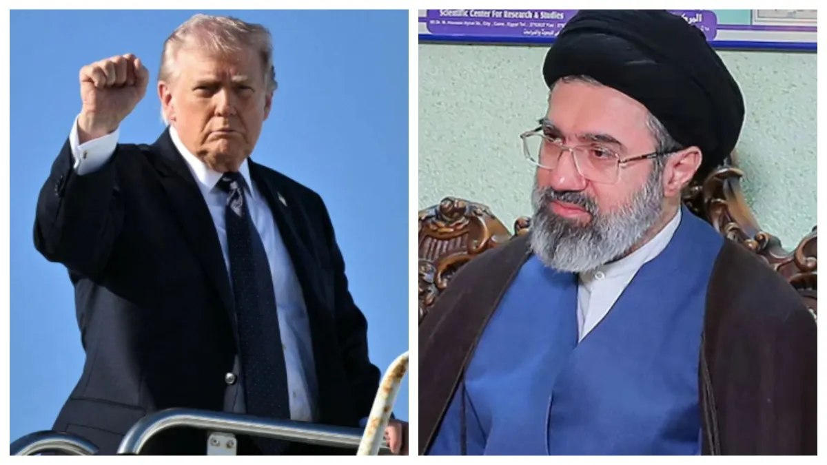 डोनाल्ड ट्रंप और मुज्तबा खामेनेई- India TV Hindi