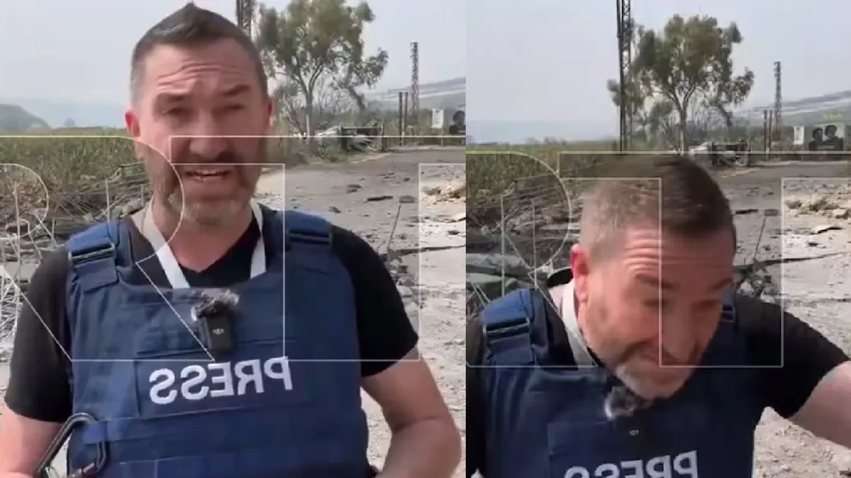 Israel Attack Reporter Escape- India TV Hindi