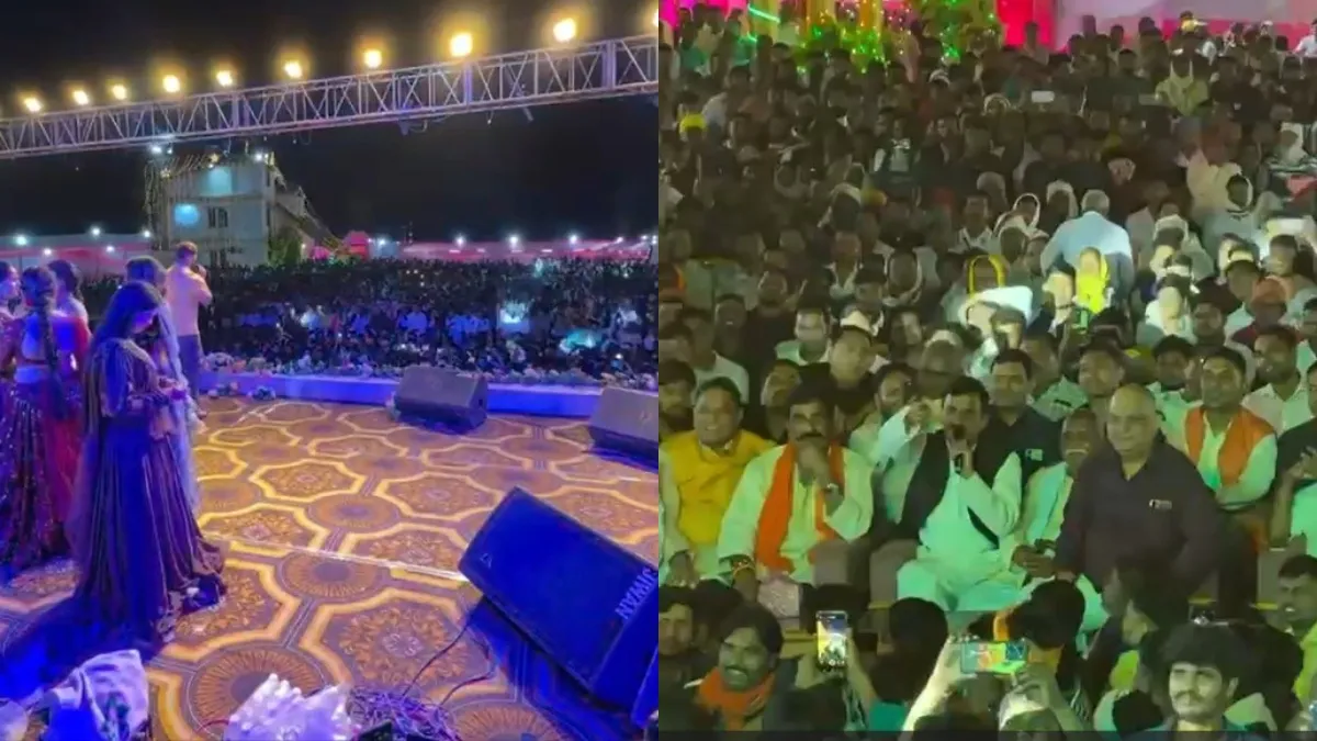 कार्यक्रम के दौरान सुनील पांडे ने खेसारी लाल यादव को ऑफर दिया.- इंडिया टीवी हिंदी