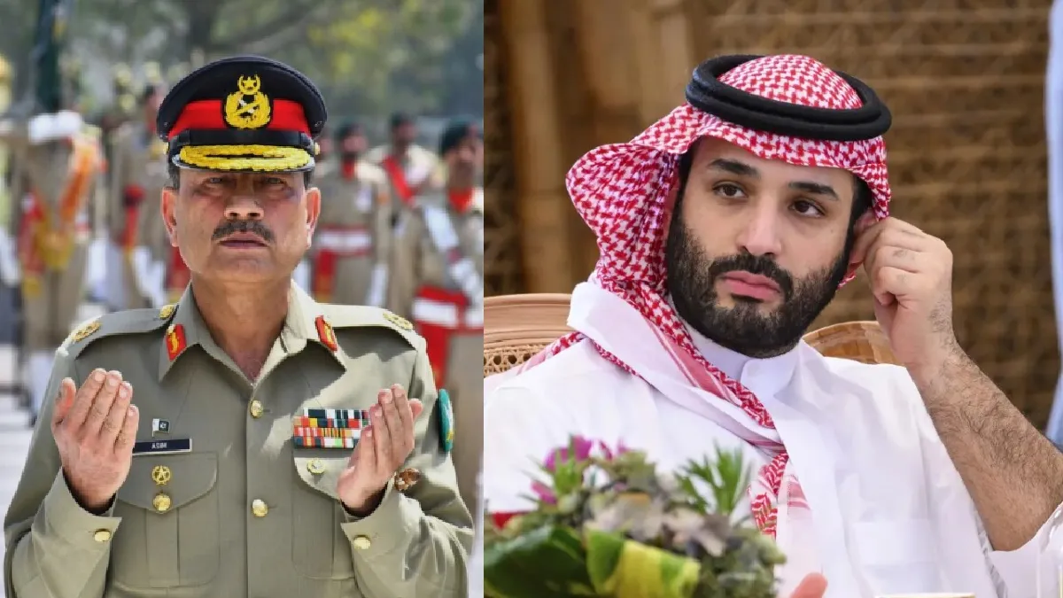 Saudi Arabian Crown Prince Mohammed bin Salman (R), Asim Munir (R)- India TV Hindi