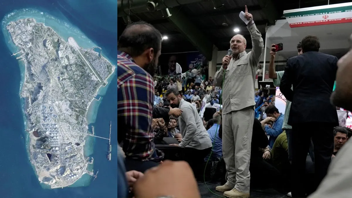 Iran island threat, Mohammad Bagher Ghalibaf statement, US military deployment Middle East- India TV Hindi