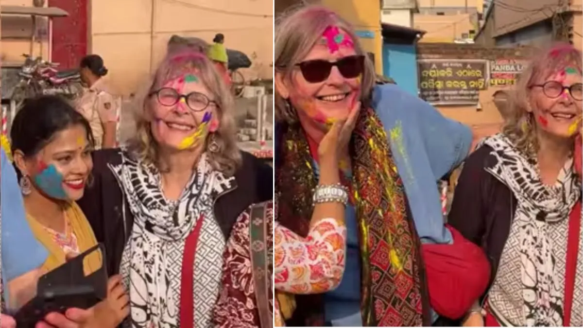 Netherland tourists celebrated Holi, holi 2026, viral video, aaj ka viral video, today trending vide- India TV Hindi