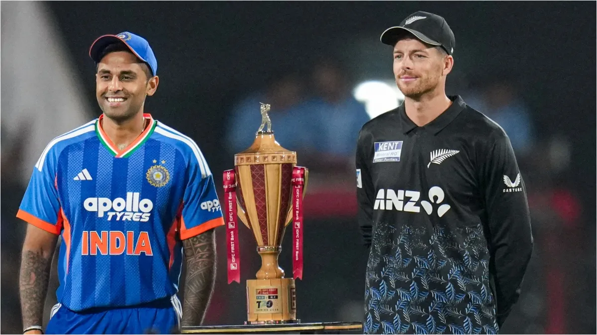 Suryakumar Yadav and Mitchell Santner- India TV Hindi