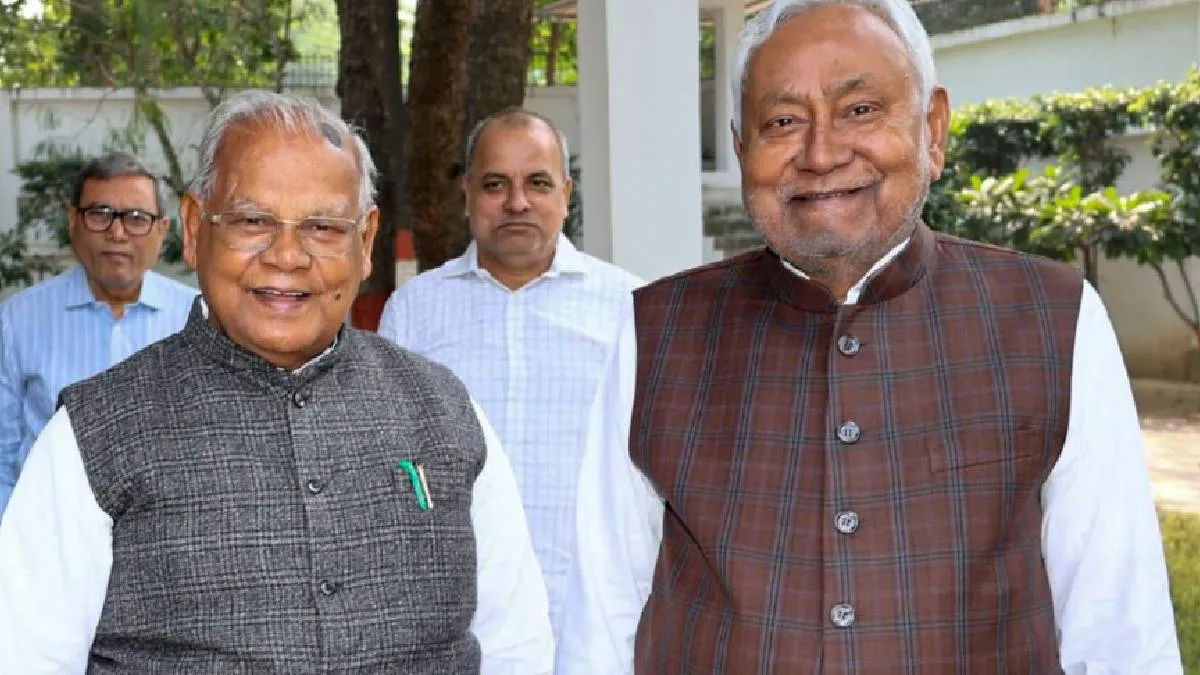 नीतीश कुमार के साथ जीतन राम मांझी - India TV Hindi