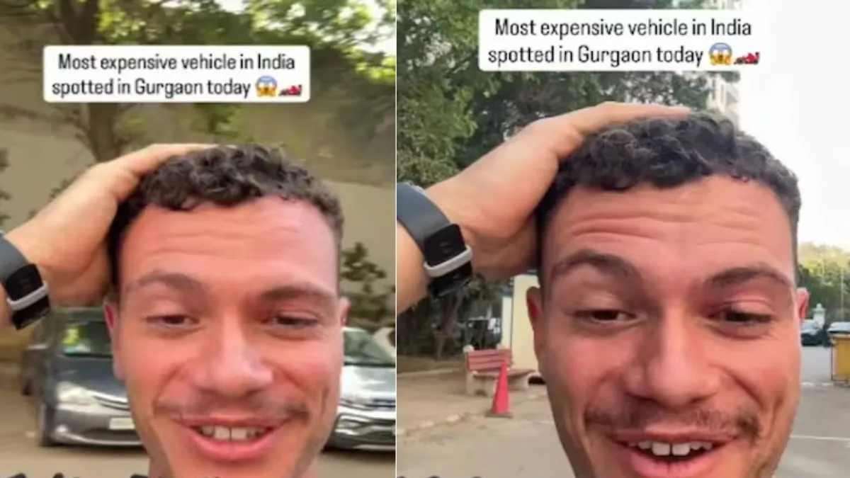 Australian tourist video, Australian tourist in india, Australian tourist gurugram video, viral vide- India TV Hindi