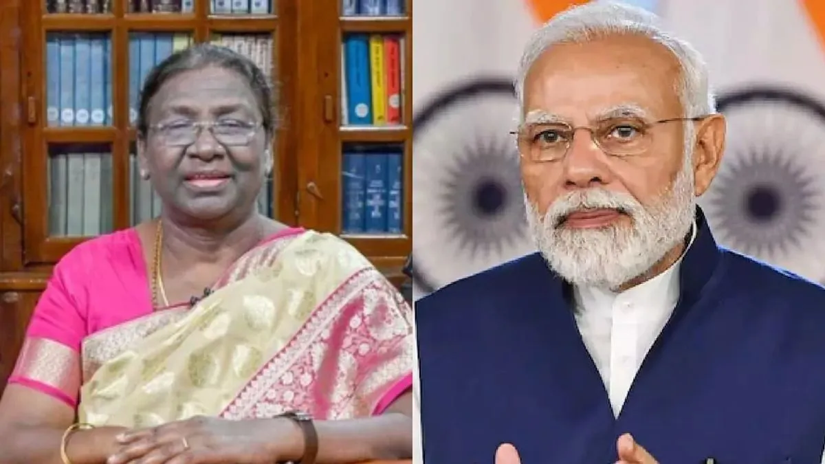 राष्ट्रपति द्रौपदी मुर्मू और पीएम मोदी।- India TV Hindi